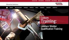 
							         Liebherr - Lincoln Electric Education - Lincoln Electric Company								  
							    
