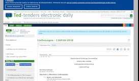 
							         Lieferungen - 136930-2018 - TED Tenders Electronic Daily								  
							    