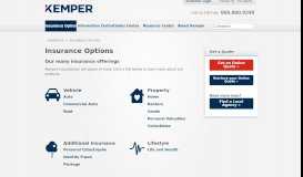 
							         Life and Health Insurance - Kemper Corporation								  
							    