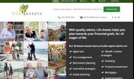 
							         Life Assets - Financial Planning and Wealth Management QLD								  
							    