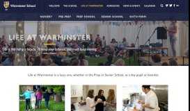 
							         Life at Warminster - Warminster School								  
							    