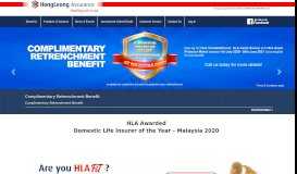 
							         Life Insurance Company | Hong Leong Assurance Malaysia								  
							    