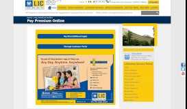 
							         Life Insurance Corporation of India - Pay Premium Online - LIC of India								  
							    