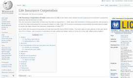 
							         Life Insurance Corporation - Wikipedia								  
							    