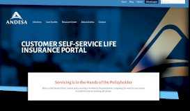 
							         Life Insurance Self-Service Portal Solutions | Andesa Services								  
							    