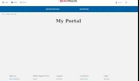 
							         Life - My Portal - AmMetLife								  
							    