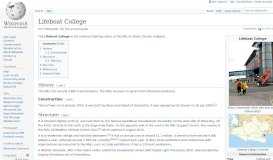 
							         Lifeboat College - Wikipedia								  
							    