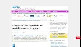 
							         Lifecell offers free data to mobile payments users • NFC World								  
							    