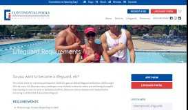 
							         Lifeguard Requirements | Continental Pools | Commercial and ...								  
							    