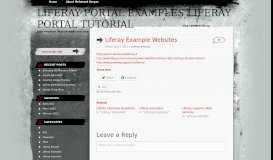 
							         Liferay Example Websites - Liferay Portal Examples Liferay Portal ...								  
							    