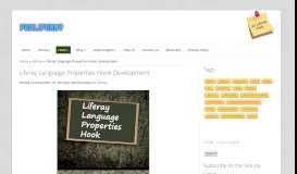 
							         Liferay Language Properties Hook Development - Pro Liferay								  
							    