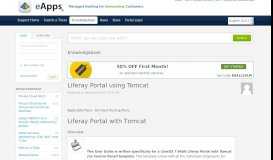
							         Liferay Portal using Tomcat - Powered by Kayako Help Desk Software								  
							    