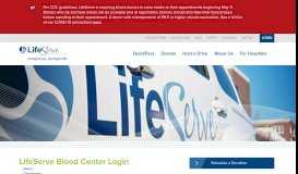 
							         LifeServe Blood Center Login								  
							    