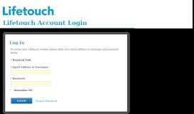 
							         Lifetouch Account Login								  
							    