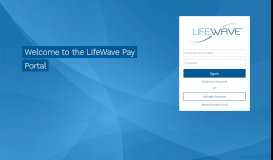 
							         LifeWave Pay Portal - Welcome								  
							    