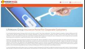 
							         LifeWaves - Group Insurance Portal - Krish Mark - Software ...								  
							    