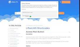 
							         LifterLMS Shortcodes - LifterLMS								  
							    