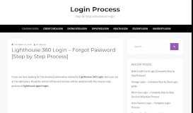 
							         Lighthouse 360 Login - Forgot Password [Step by Step Process ...								  
							    