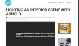 
							         Lighting an Interior Scene With Arnold - Lesterbanks								  
							    