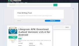 
							         Likegram APK Download (Latest Version) v15.4 for Android								  
							    
