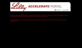 
							         Lilly ACCELERATE Portal								  
							    