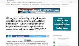 
							         Lilongwe University of Agriculture and Natural Resources (LUANAR ...								  
							    