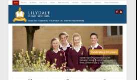 
							         Lilydale High School | Excellence in learning, resilience in life, thriving ...								  
							    