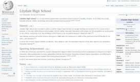 
							         Lilydale High School - Wikipedia								  
							    