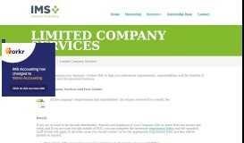 
							         Limited Company Services | IMS Accounting								  
							    