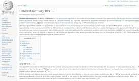
							         Limited-memory BFGS - Wikipedia								  
							    