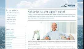 
							         Lincare Corp site > About the Patient Portal								  
							    