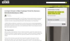 
							         Linchpin Intranet: A New Employee Portal for Siemens ...								  
							    