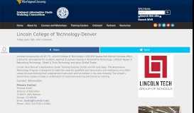
							         Lincoln College of Technology-Denver | naftc ?>								  
							    