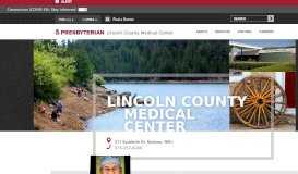 
							         Lincoln County Medical Center: Welcome								  
							    