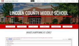 
							         Lincoln County Middle School								  
							    