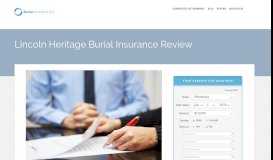 
							         Lincoln Heritage Burial Insurance Review 2019 | Burial Insurance Pro								  
							    