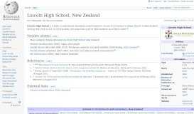 
							         Lincoln High School, New Zealand - Wikipedia								  
							    
