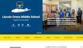 
							         Lincoln Orens Middle School: Home Page								  
							    