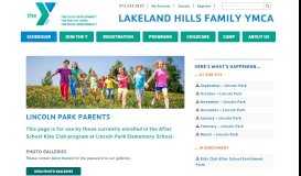 
							         Lincoln Park Kids Club | Y-Parent Portal | Lakeland Hills Family YMCA								  
							    