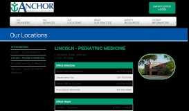 
							         Lincoln - Pediatric Medicine - Providers at Anchor Medical Associates ...								  
							    