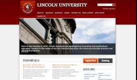 
							         Lincoln University								  
							    