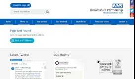 
							         Lincolnshire's new Care Portal | Lincolnshire Partnership NHS ...								  
							    