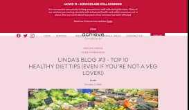 
							         Linda's Blog #3 - Top 10 healthy diet tips (even if you're not a veg lover ...								  
							    