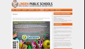 
							         Linden Public Schools – Genesis								  
							    