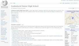 
							         Lindenhurst Senior High School - Wikipedia								  
							    