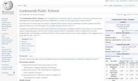 
							         Lindenwold Public Schools - Wikipedia								  
							    