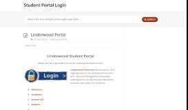 
							         Lindenwood Portal - Student Portal Login								  
							    