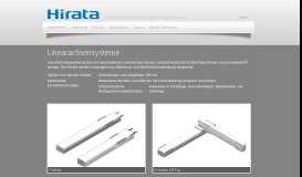
							         Linearsysteme - Hirata Engineering Europe GmbH								  
							    