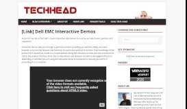 
							         [Link] Dell EMC Interactive Demos - TechHead								  
							    