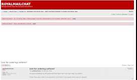 
							         Link for ordering uniform? - ROYALMAILCHAT • View topic								  
							    